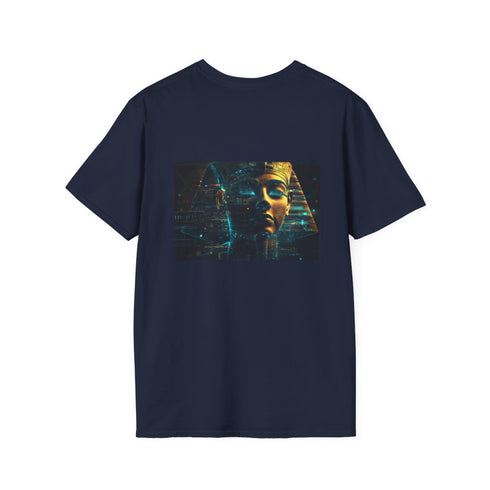 Cyber Pharaoh Futuristic Egypt T-shirt