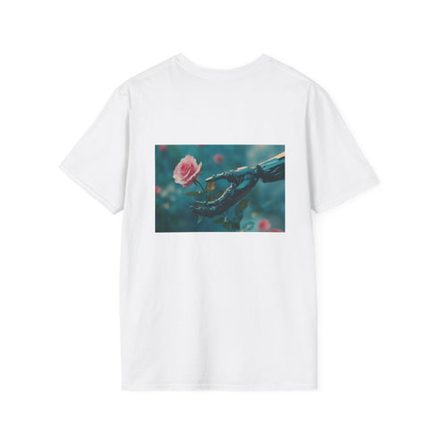 Cyber Rose Bouquet Robot Tee