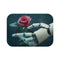 Cyber Rose Pattern Bath Mat