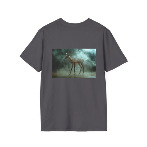 Cybernetic Deer Vaporwave Aesthetic Tee