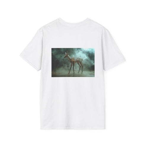 Cybernetic Deer Vaporwave Aesthetic Tee