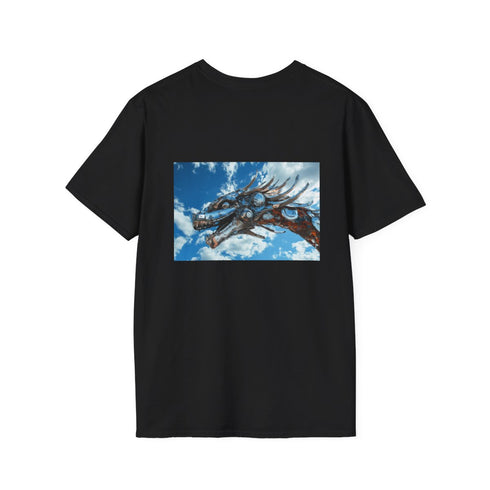 Cybernetic Dragon Sky T-Shirt Design