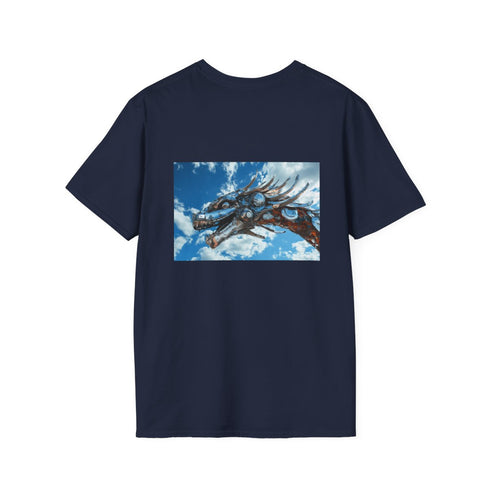 Cybernetic Dragon Sky T-Shirt Design