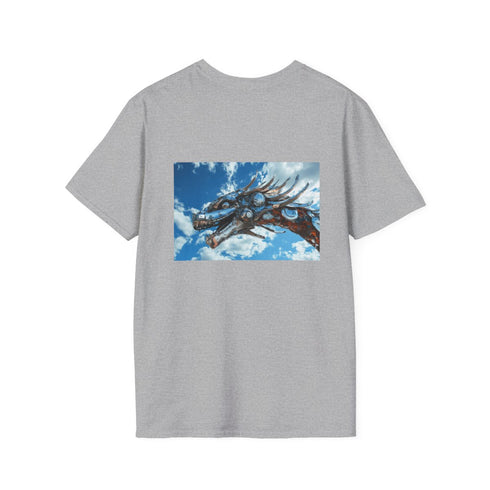 Cybernetic Dragon Sky T-Shirt Design