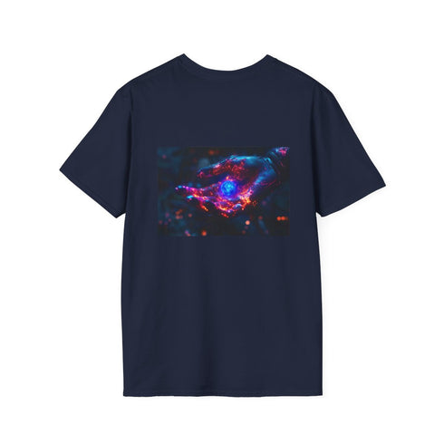 Cybernetic Hand Galaxy T-Shirt Design