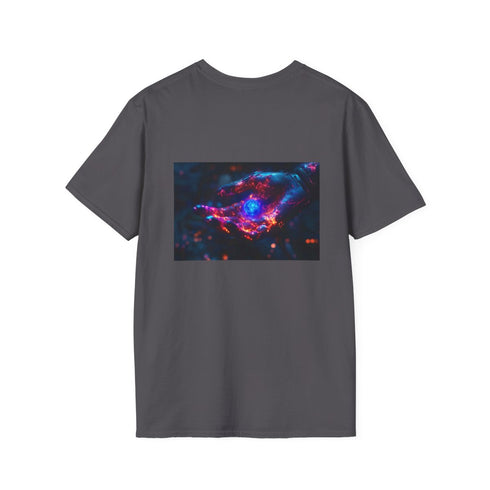 Cybernetic Hand Galaxy T-Shirt Design