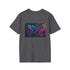 Cybernetic Hummingbird Neon Flowers Tee