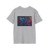 Cybernetic Hummingbird Neon Flowers Tee