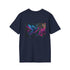 Cybernetic Hummingbird Neon Flowers Tee