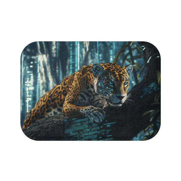 Cybernetic Jaguar Bath Mat Jungle