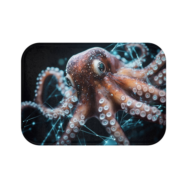 Cybernetic Octopus Bath Mat Decor