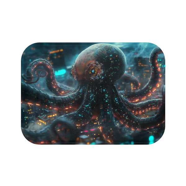 Cybernetic Octopus Bath Mat Design
