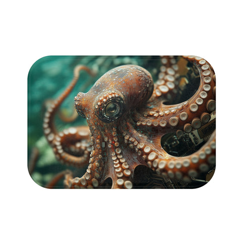 Cybernetic Octopus Data Tangled Bath