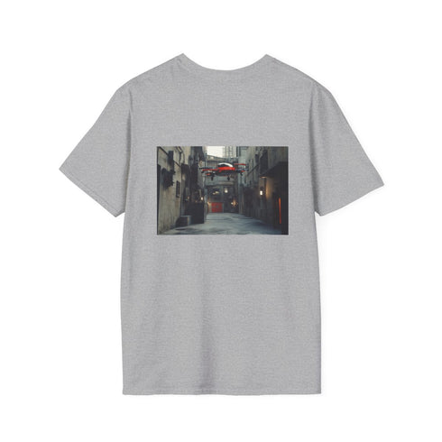 Cyberpunk Alleyway Flying Cars T-Shirt