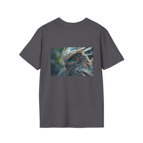 Cyberpunk Owl Digital Feather Shirt