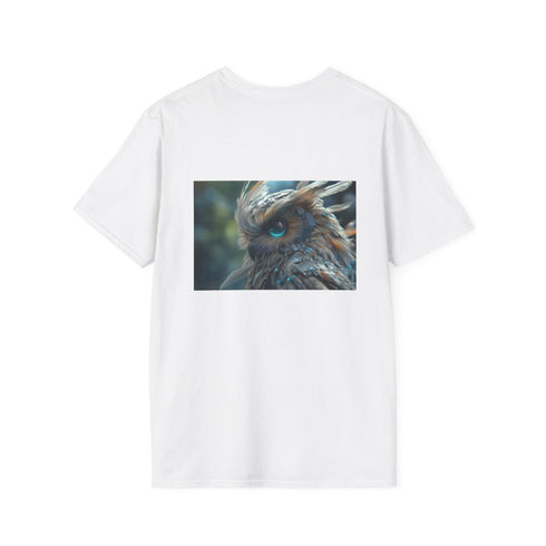 Cyberpunk Owl Digital Feather Shirt