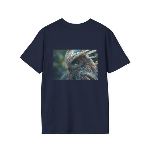 Cyberpunk Owl Digital Feathers Shirt.