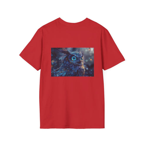 Cyberpunk Owl Shirt - Digital Feathers