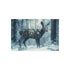 Cyborg Deer Roaming Snowy Forest