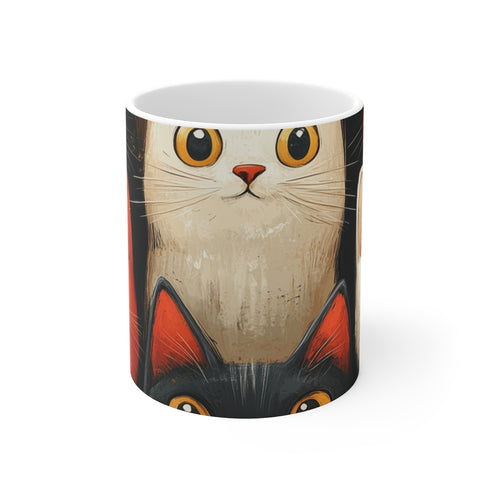 "Da Vinci's Cat-astic Coffee Mug"