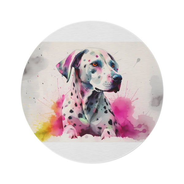 "Dalmatian Delight Round Rug"