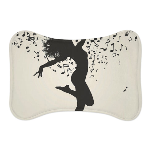 "Dance-inspired Pet Silhouette Mat"