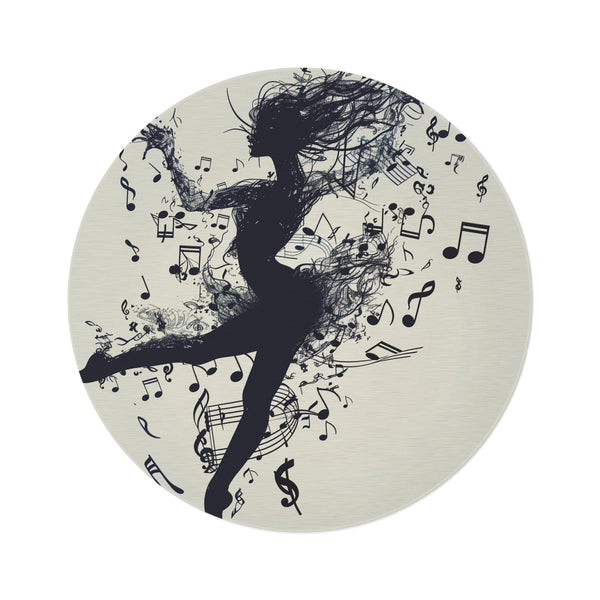 "Dancer's Delight Musical Round Rug"