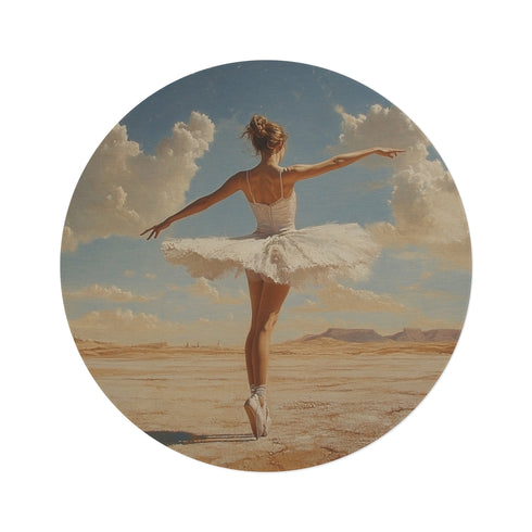 "Dancing in the Desert Round Rug"
