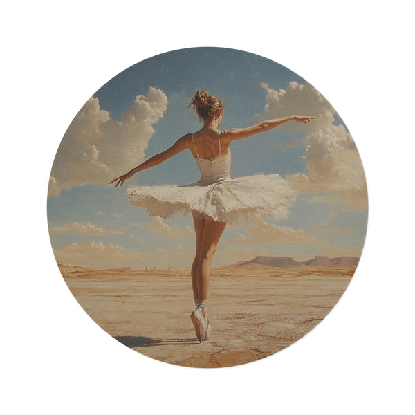"Dancing in the Desert Round Rug"