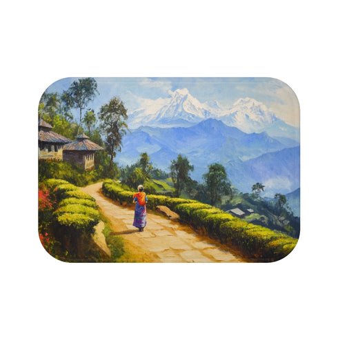 Darjeeling Dream Bath Mat: Himalayan Haven