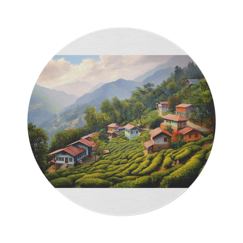 "Darjeeling Dreams Round Rug"