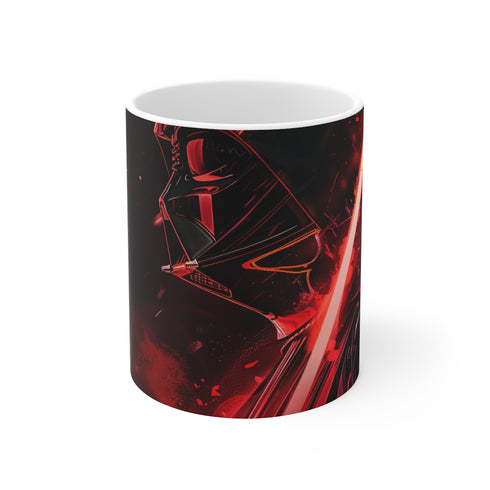 "Darth Vader Sith Ceramic Mug: Embrace the Dark Side!"