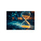 Data Stream Flowing Into Hourglass