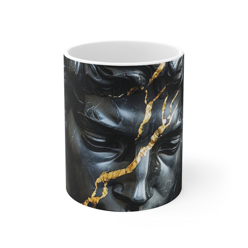 "David's Gilded Marble Mug"