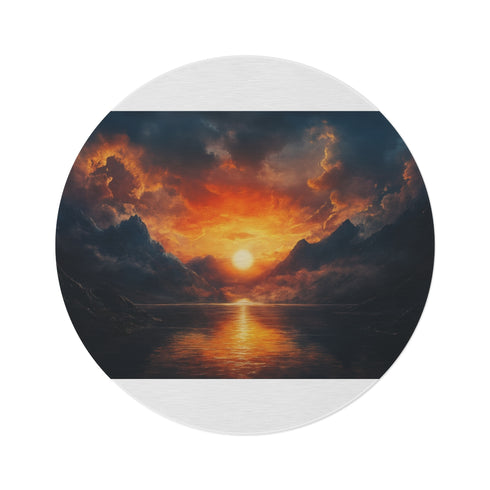 "Dawn of New Beginnings Round Rug"