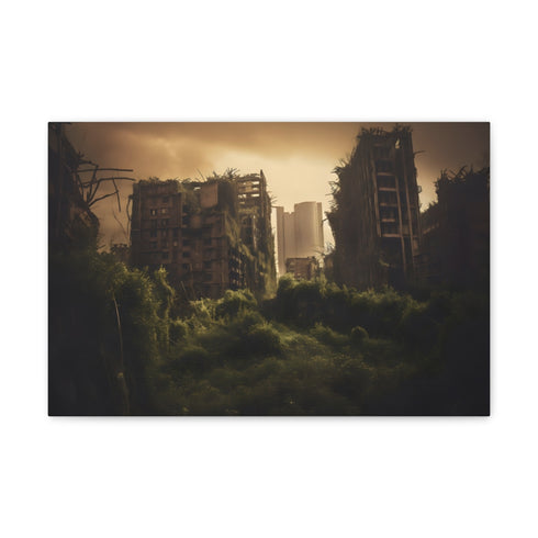 Decay in the Cityscape Night.