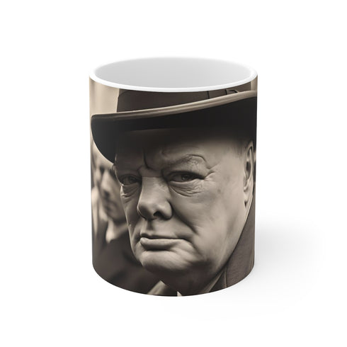"Defiant Spirit: Winston Churchill Mug"