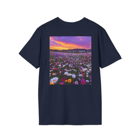 Desert Blossom Majesty Tee: Purple & Pink