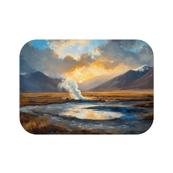 "Desert Geyser Blast Bath Mat"