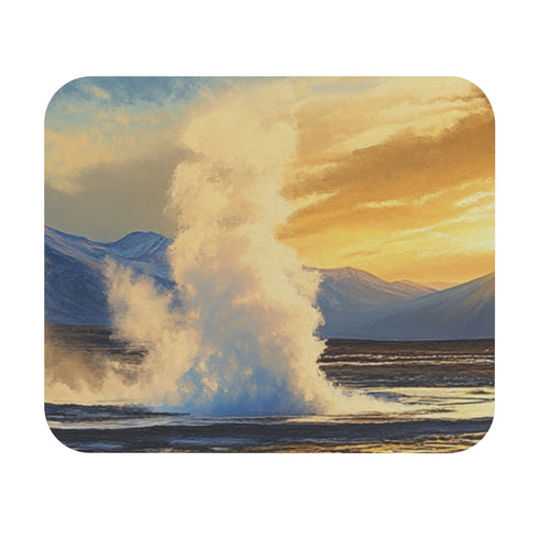 Desert Geyser Blast Mouse Pad