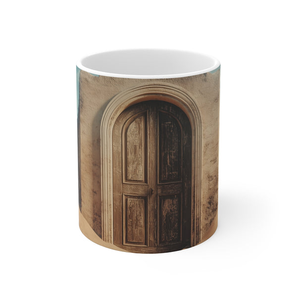 Desert-Inspired Ancient Door Coffee Mug