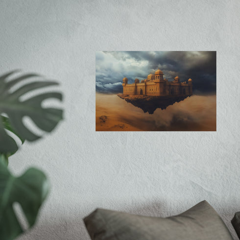 Desert Palace Levitates Amid Storm