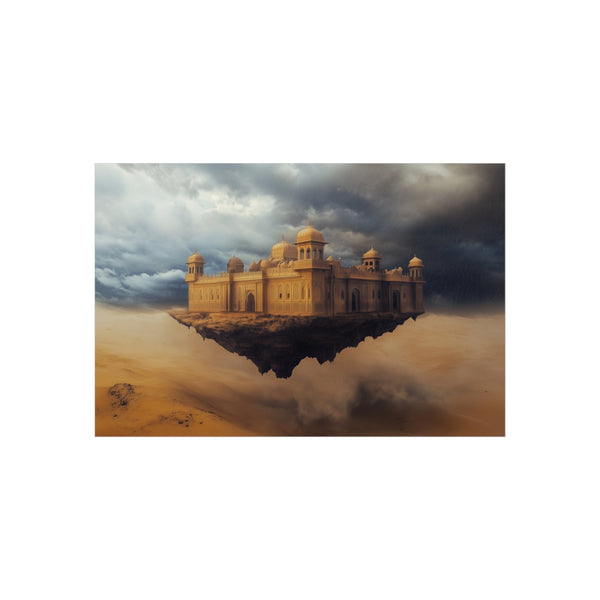 Desert Palace Levitates Amid Storm