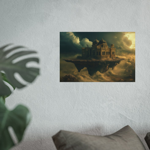 Desert Palace Suspended Amid Storm