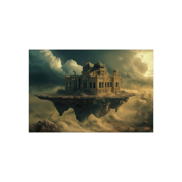 Desert Palace Suspended Amid Storm