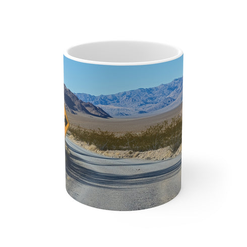 Desert Road Endless Signs Mug