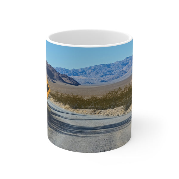 Desert Road Endless Signs Mug