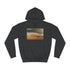 Desert Storm with Giant Sand Serpent Graphic Unisex College Hoodie - Jet Black Front