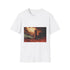 Desert Tower Carved from Lightning Graphic Unisex Softstyle T-Shirt - Front View