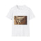 Desert Wind Forming Owl Face Graphic Unisex Softstyle T-Shirt - Front View